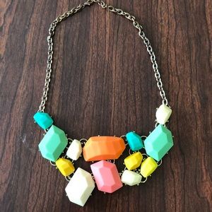 Peach & Mint Green Statement Adjustable Necklace